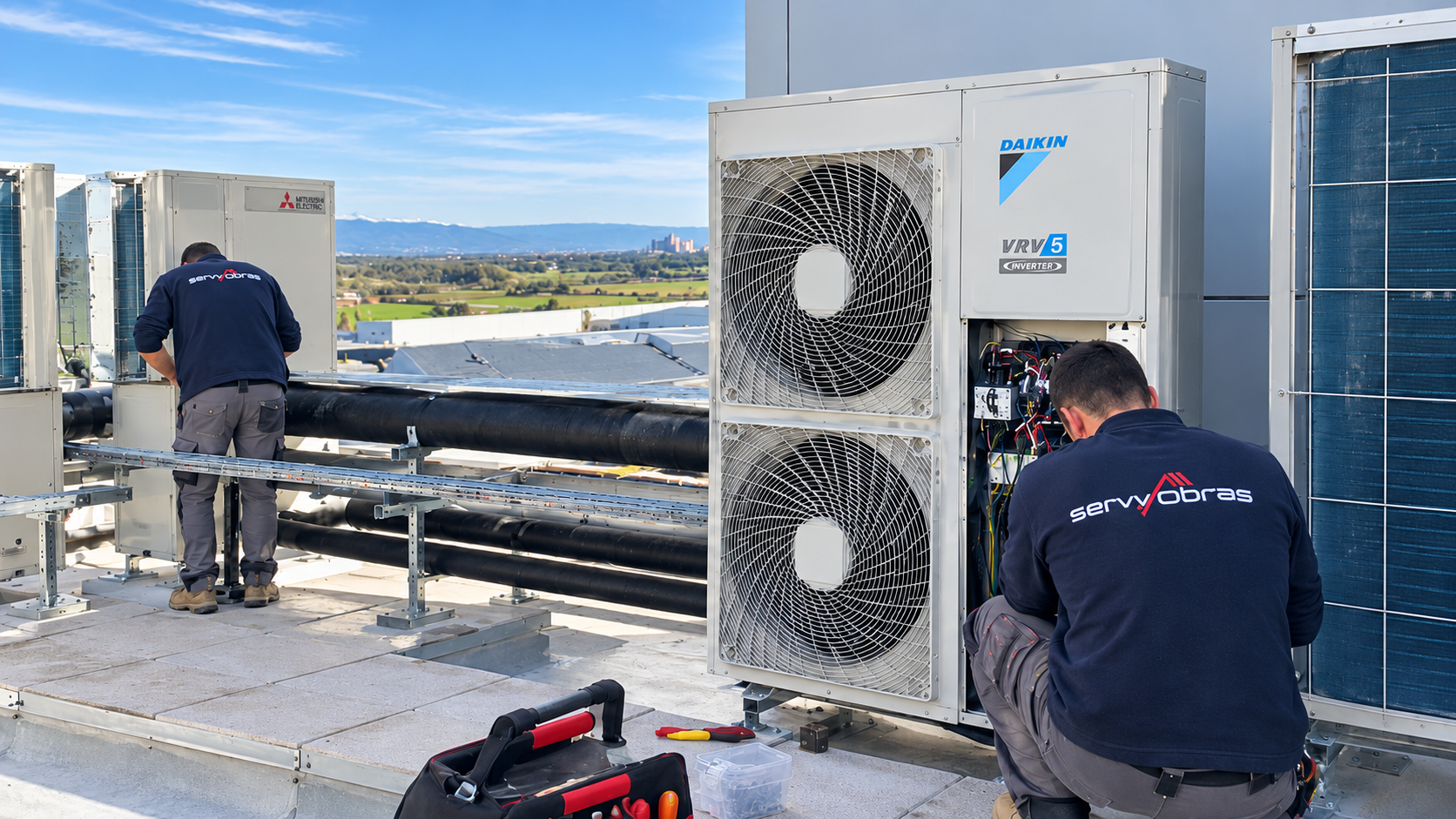 Equipo en una instalación